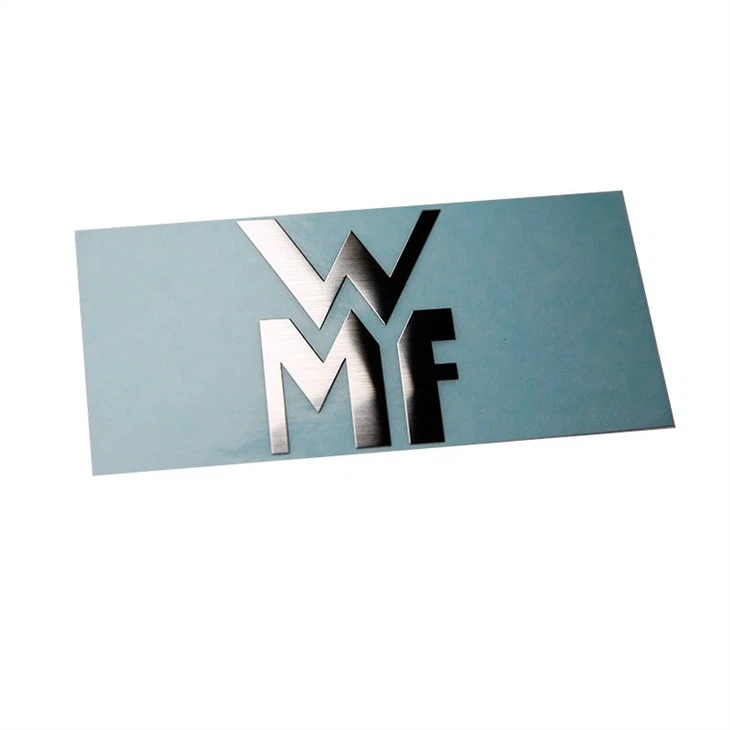 2 waterproof self adhesive metal nickel sticker